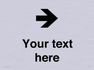 IV7086: Custom Directional signage arrow right