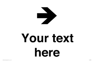 IV7086: Custom Directional signage arrow right