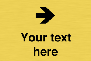 IV7086: Custom Directional signage arrow right