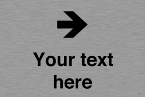 IV7086: Custom Directional signage arrow right