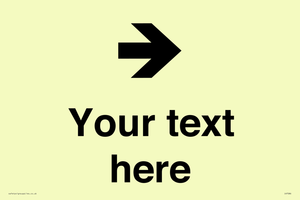 IV7086: Custom Directional signage arrow right