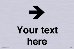 IV7086: Custom Directional signage arrow right