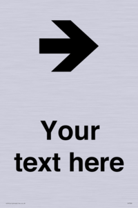 IV7086: Custom Directional signage arrow right