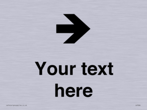 IV7086: Custom Directional signage arrow right