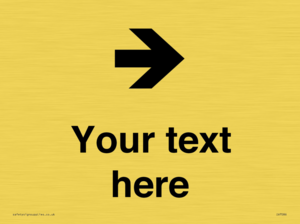 IV7086: Custom Directional signage arrow right