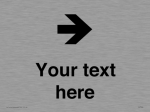 IV7086: Custom Directional signage arrow right