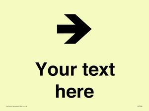 IV7086: Custom Directional signage arrow right