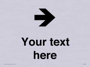 IV7086: Custom Directional signage arrow right