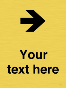 IV7086: Custom Directional signage arrow right