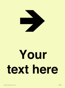 IV7086: Custom Directional signage arrow right