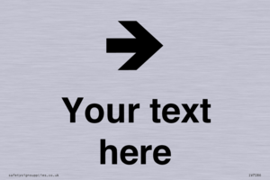 IV7086: Custom Directional signage arrow right