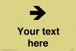 IV7086: Custom Directional signage arrow right