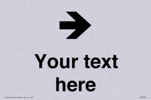 IV7086: Custom Directional signage arrow right