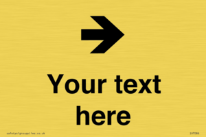 IV7086: Custom Directional signage arrow right