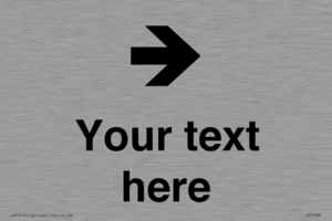 IV7086: Custom Directional signage arrow right