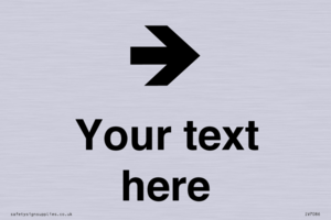IV7086: Custom Directional signage arrow right