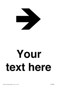 IV7086: Custom Directional signage arrow right