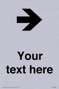 IV7086: Custom Directional signage arrow right