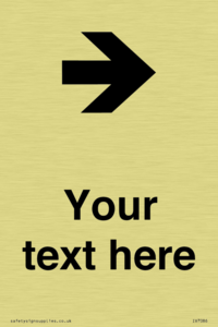 IV7086: Custom Directional signage arrow right