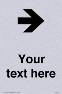 IV7086: Custom Directional signage arrow right