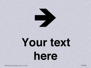 IV7086: Custom Directional signage arrow right
