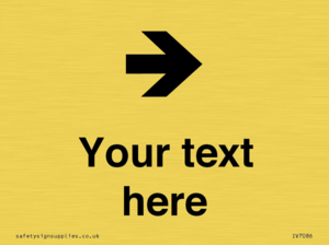 IV7086: Custom Directional signage arrow right