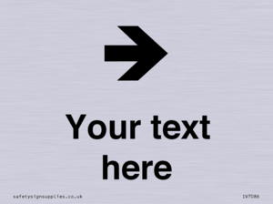 IV7086: Custom Directional signage arrow right