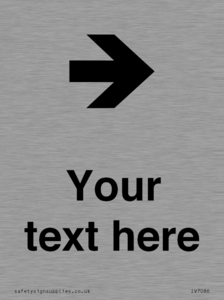 IV7086: Custom Directional signage arrow right