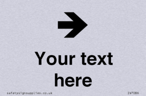IV7086: Custom Directional signage arrow right