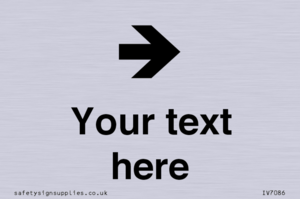 IV7086: Custom Directional signage arrow right