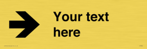 IV7086: Custom Directional signage arrow right