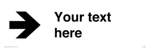 IV7086: Custom Directional signage arrow right