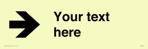 IV7086: Custom Directional signage arrow right