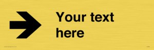 IV7086: Custom Directional signage arrow right