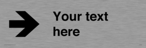 IV7086: Custom Directional signage arrow right