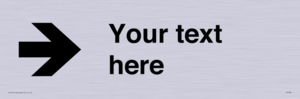 IV7086: Custom Directional signage arrow right