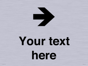 IV7086: Custom Directional signage arrow right