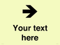 IV7086: Custom Directional signage arrow right