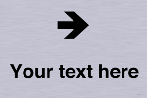 IV7086: Custom Directional signage arrow right