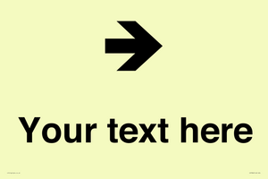IV7086: Custom Directional signage arrow right