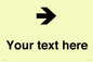 IV7086: Custom Directional signage arrow right