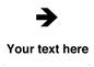 IV7086: Custom Directional signage arrow right