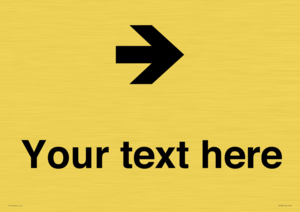 IV7086: Custom Directional signage arrow right