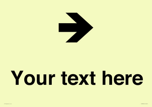 IV7086: Custom Directional signage arrow right