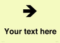 IV7086: Custom Directional signage arrow right