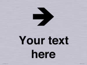 IV7086: Custom Directional signage arrow right