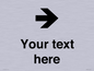 IV7086: Custom Directional signage arrow right