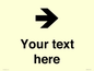 IV7086: Custom Directional signage arrow right