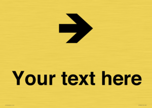 IV7086: Custom Directional signage arrow right