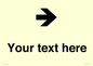 IV7086: Custom Directional signage arrow right